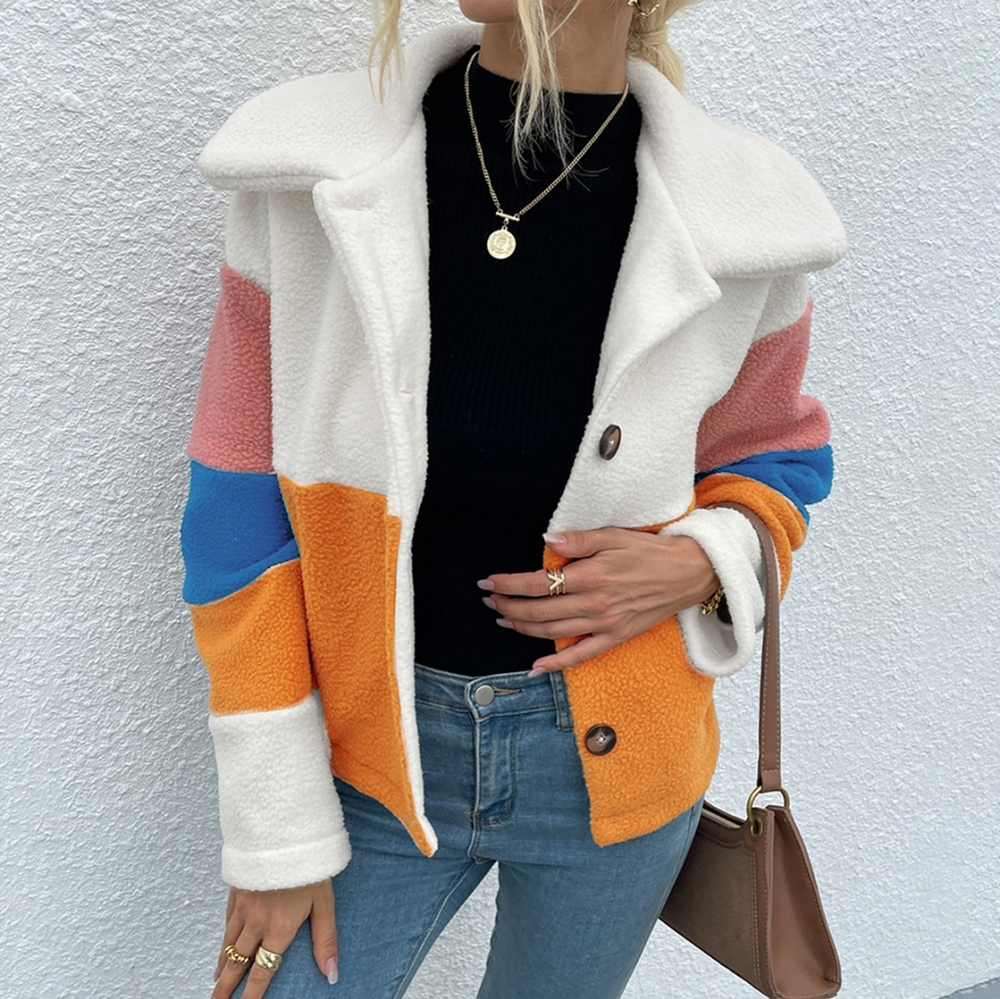 Nova Color Block Jacket - Orange